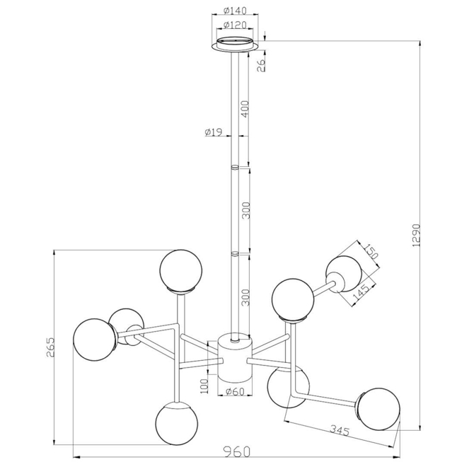 ERICH VIII MOD221-PL-08-G Maytoni