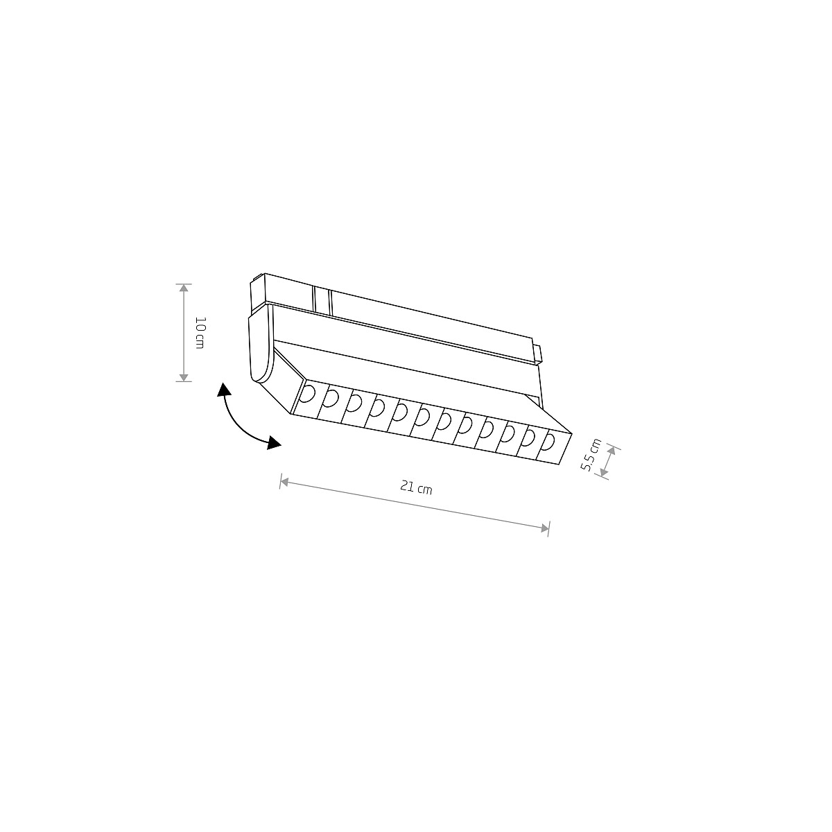 LVM FOCUS OUT LED 9W black 3000K 10145 Nowodvorski Lighting