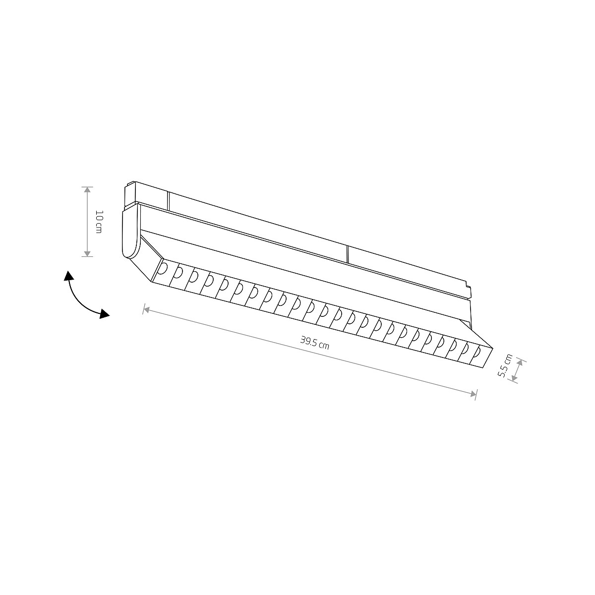 LVM FOCUS OUT LED 15W black 3000K 10151 Nowodvorski Lighting