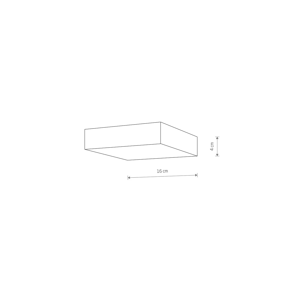 LID SQUARE LED white 25W 3000K 10421 Nowodvorski Lighting