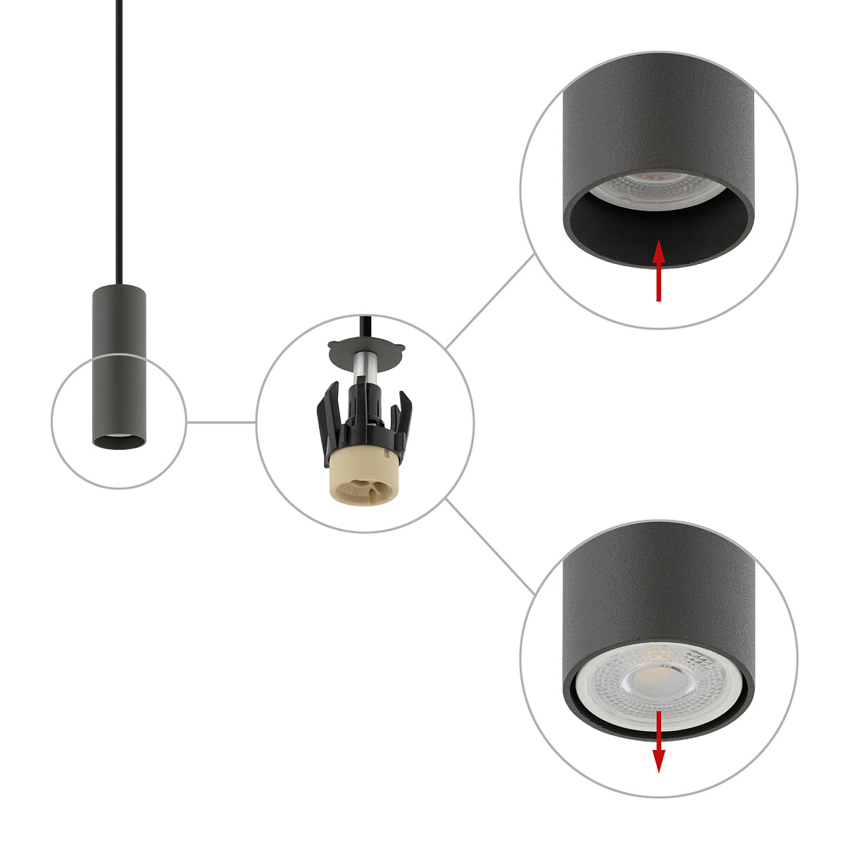 FOURTY graphite S 10901 Nowodvorski Lighting