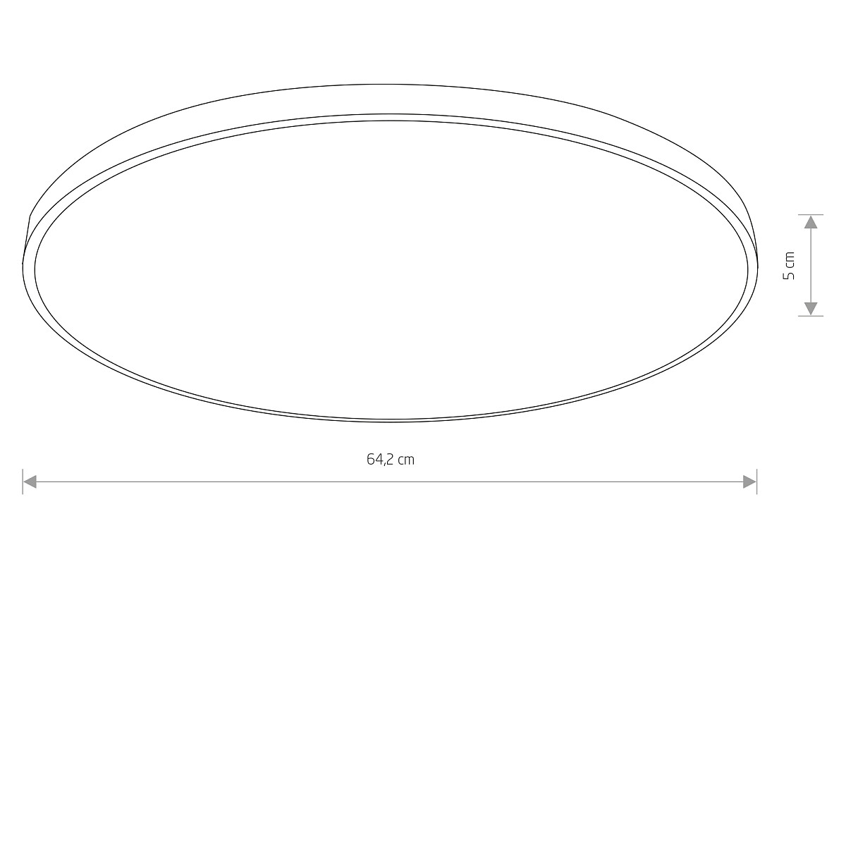 AGNES ROUND LED PRO white L 4000K 10982 Nowodvorski Lighting