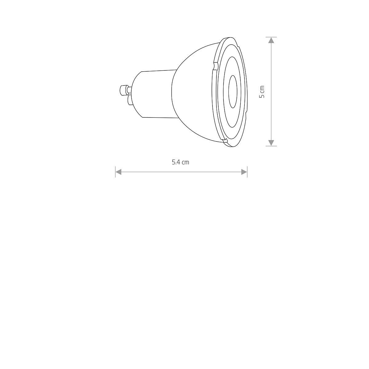 LED GU10 R50 7W 3000K DIMMABLE 10996 Nowodvorski Lighting