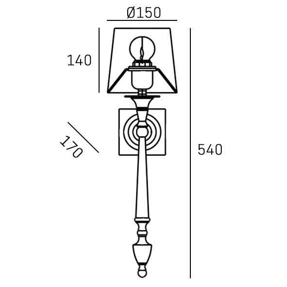 AUSTIN nickel-white W01258NI-WH Cosmo Light