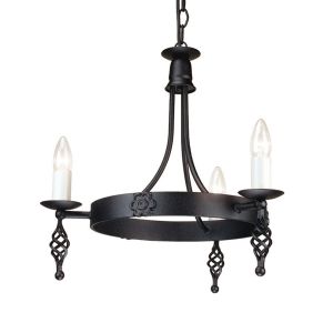 BELFRY black BY3-BLACK Elstead Lighting