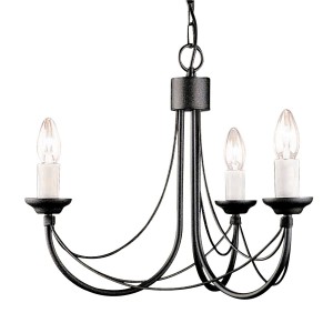 CARISBROOKE black CB3-BLACK Elstead Lighting