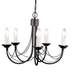 CARISBROOKE black CB5-BLACK Elstead Lighting