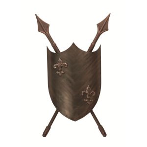 CRUSADER burnished bronze CRUSADER-W-L Elstead Lighting