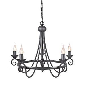 HARLECH black HR5-BLACK Elstead Lighting