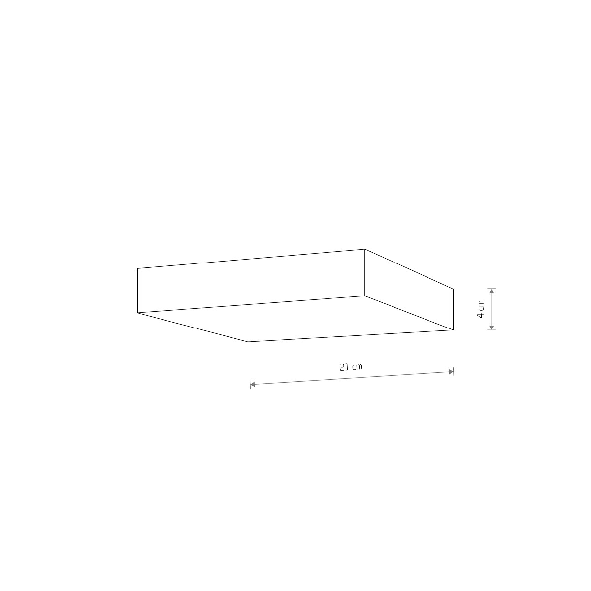 LID SQUARE LED white 35W 3000K 10422 Nowodvorski Lighting