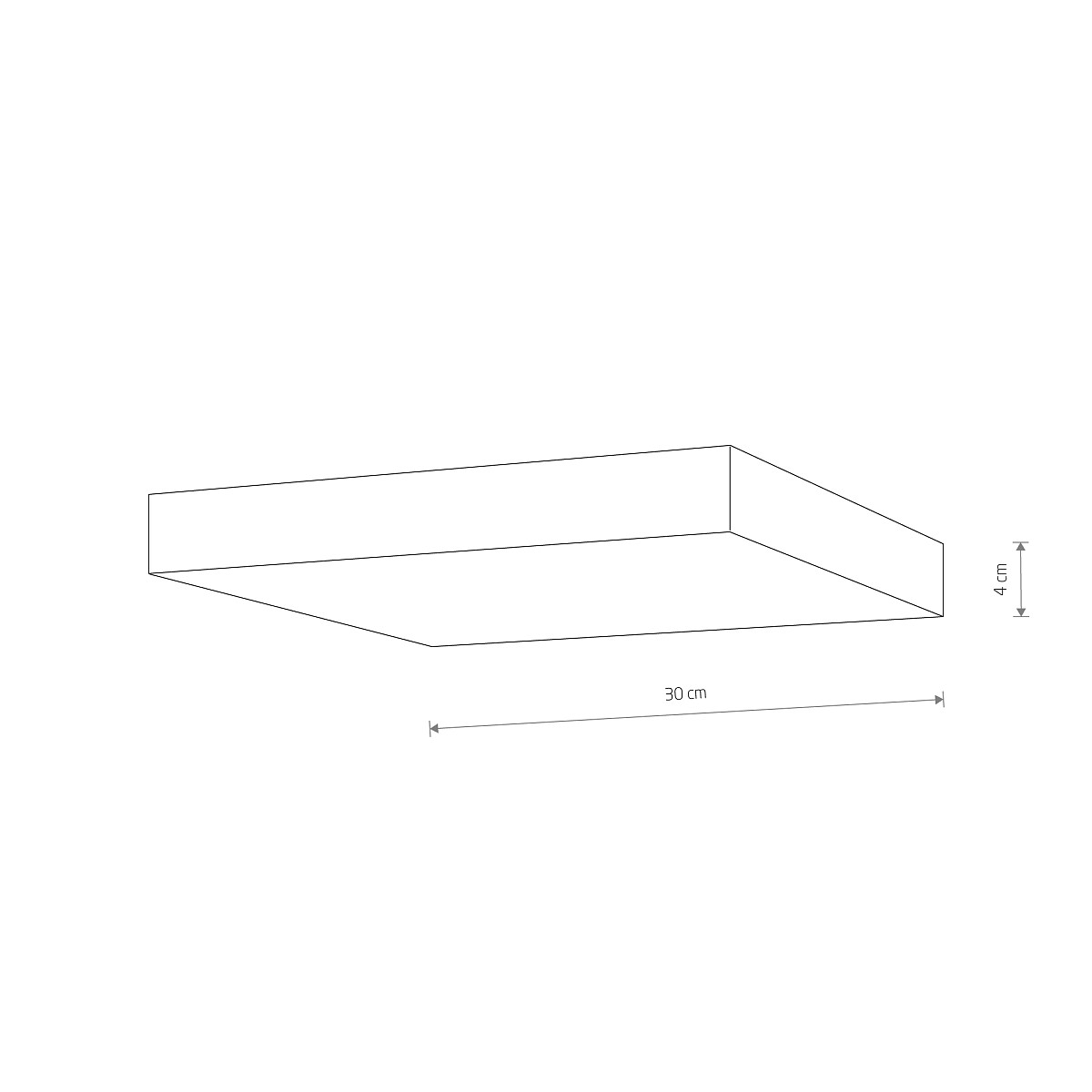 LID SQUARE LED white 50W 3000K 10423 Nowodvorski Lighting