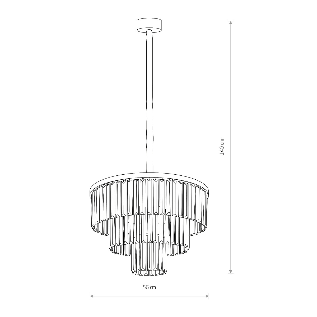 CRISTAL black M 7616 Nowodvorski Lighting