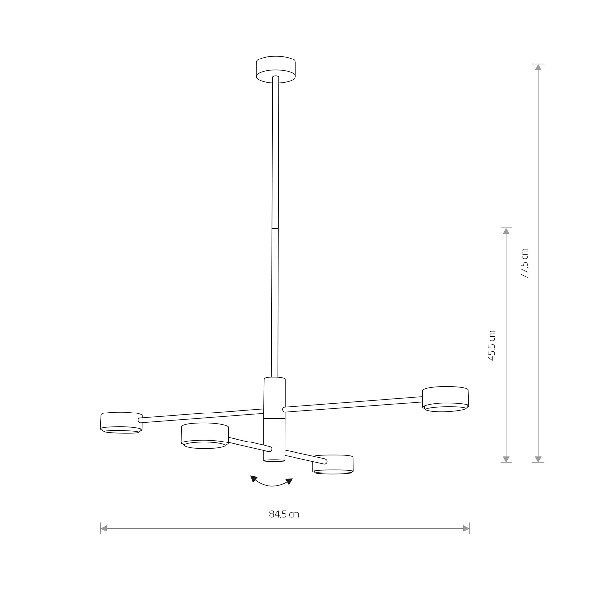 ORBIT black IV 7945 Nowodvorski Lighting