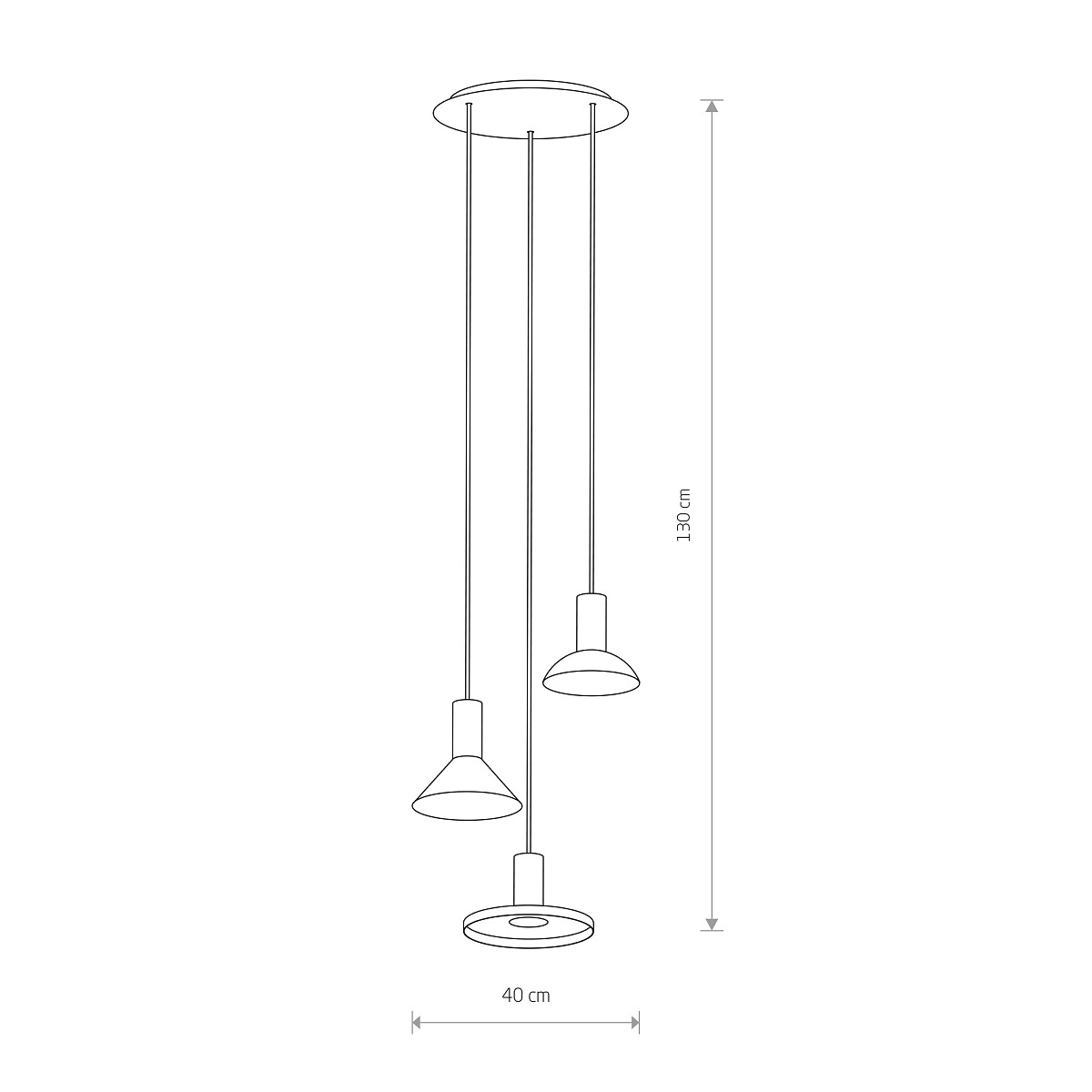 HERMANOS III  black-solid brass 8030 Nowodvorski Lighting