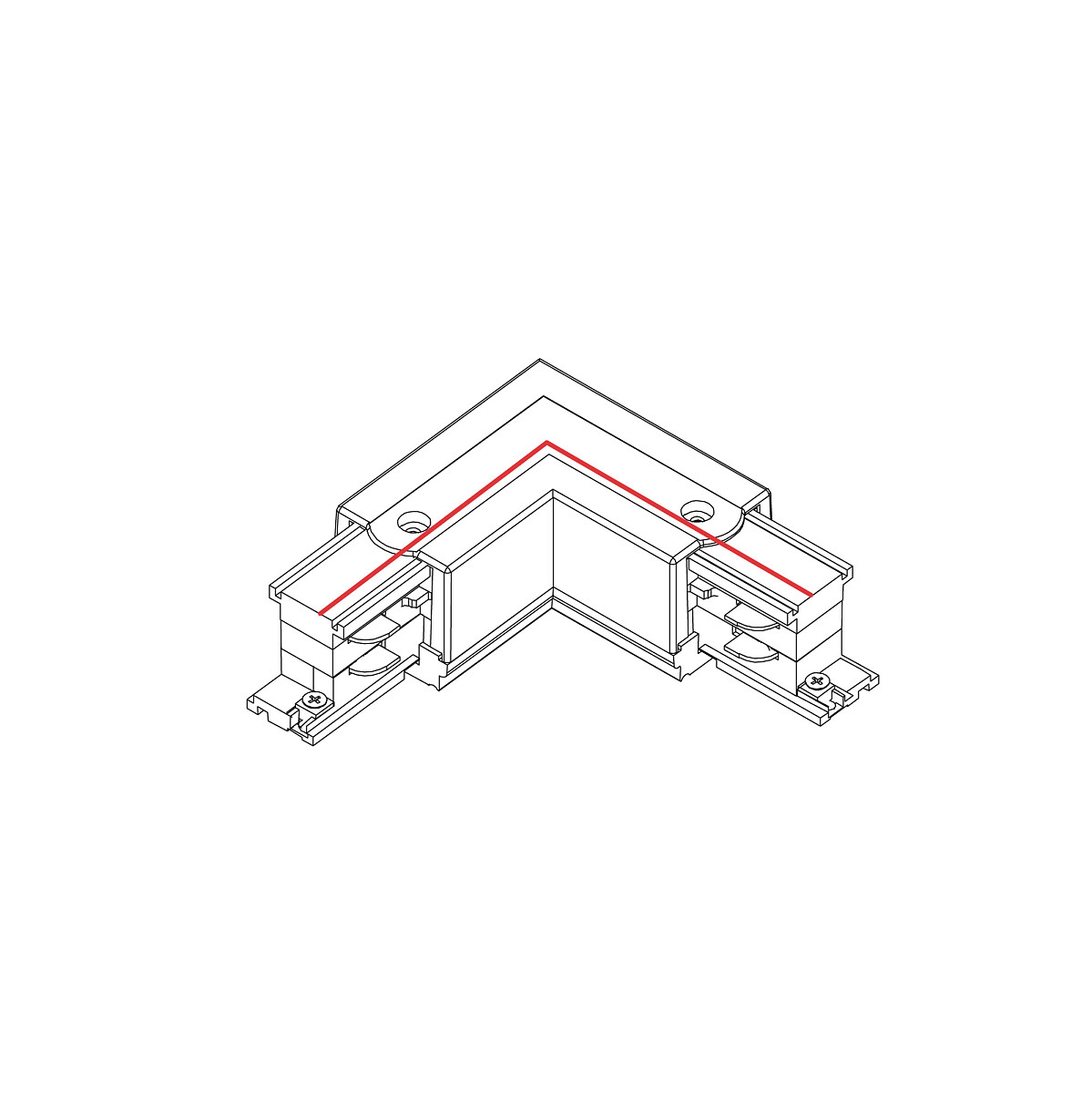 CTLS POWER L CONNECTOR white RIGHT 8227 Nowodvorski Lighting