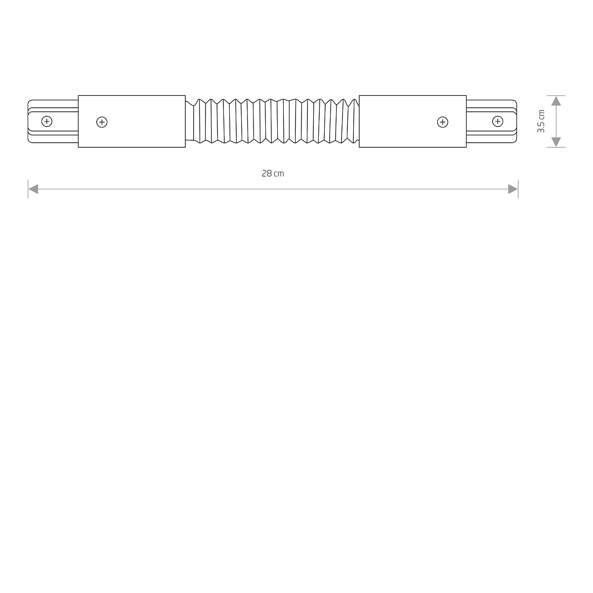 PROFILE FLEX CONNECTOR black 8383 Nowodvorski Lighting