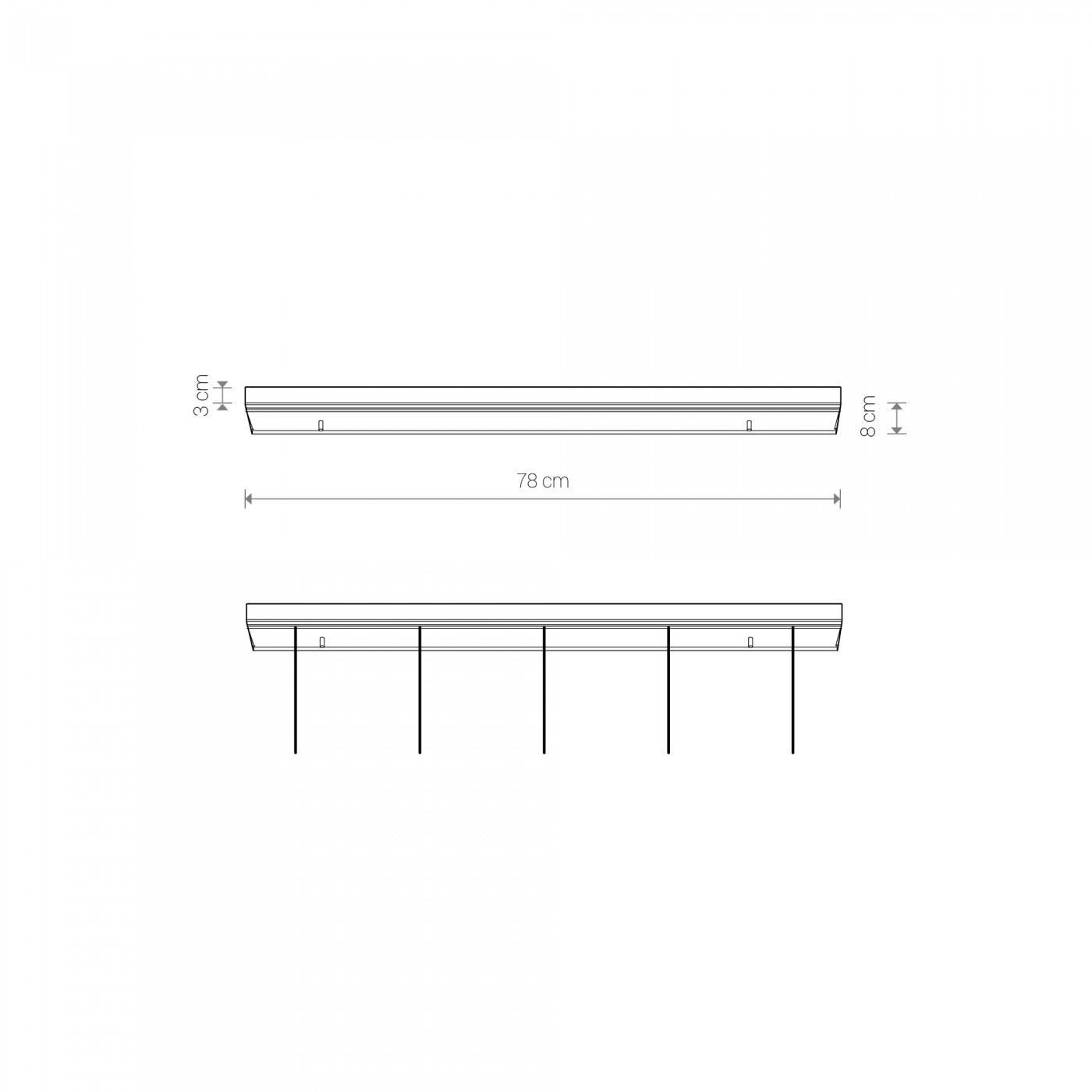 CAMELEON CANOPY B 780 BL 8561 Nowodvorski Lighting