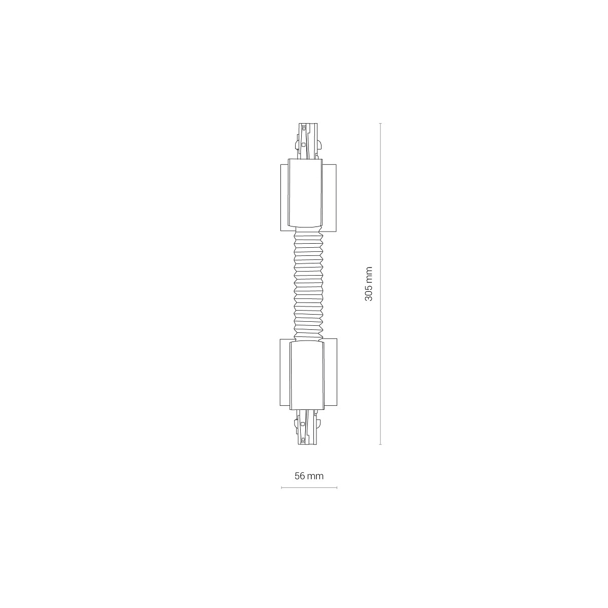 CTLS RECESSED POWER FLEX CONNECTOR black 8677 Nowodvorski Lighting