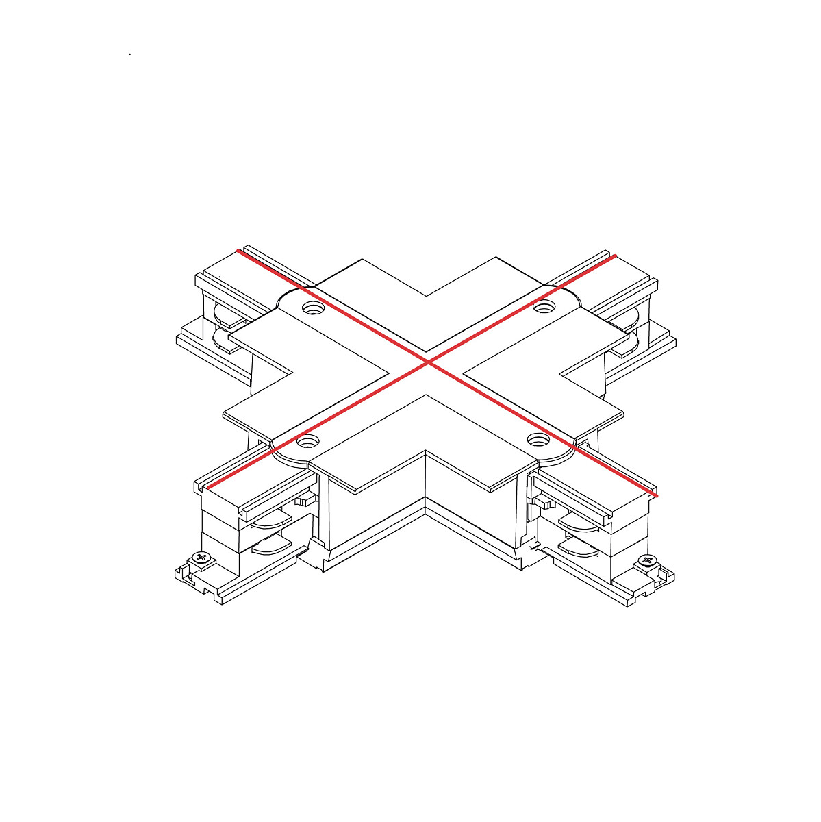 CTLS RECESSED POWER X CONNECTOR white 8678 Nowodvorski Lighting