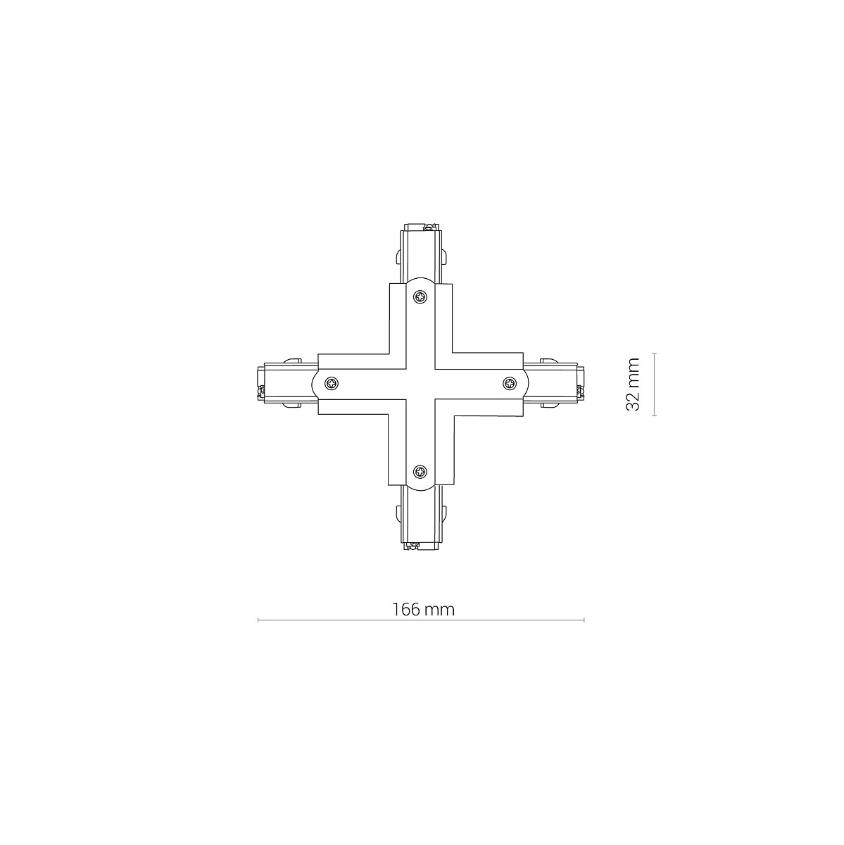 CTLS POWER X CONNECTOR black 8702 Nowodvorski Lighting