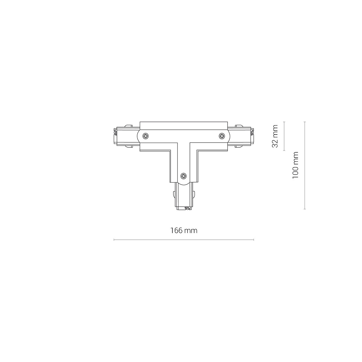 CTLS POWER T CONNECTOR white RIGHT 1 8241 Nowodvorski Lighting