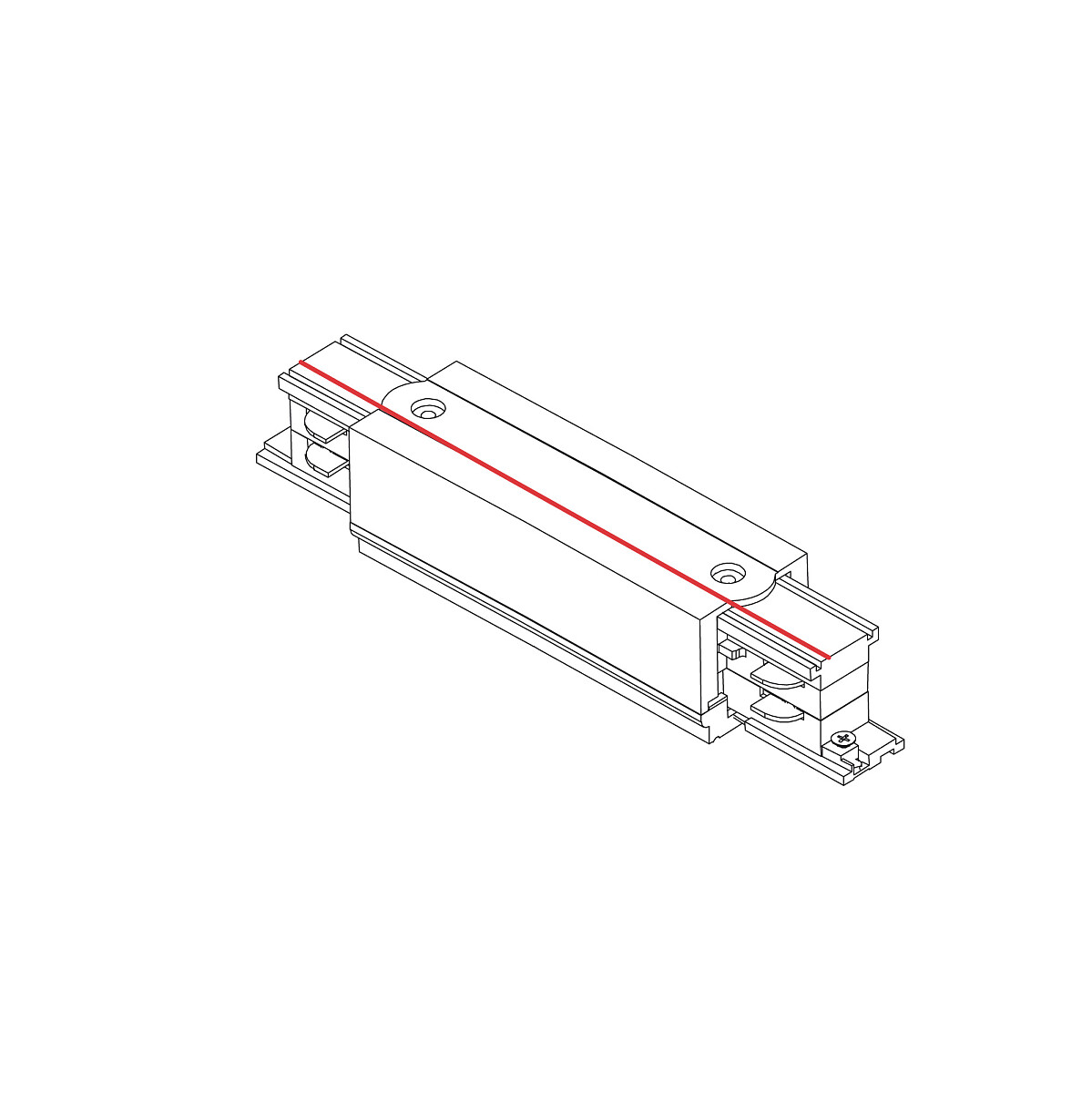 CTLS POWER STRAIGHT CONNECTOR white 8707 Nowodvorski Lighting