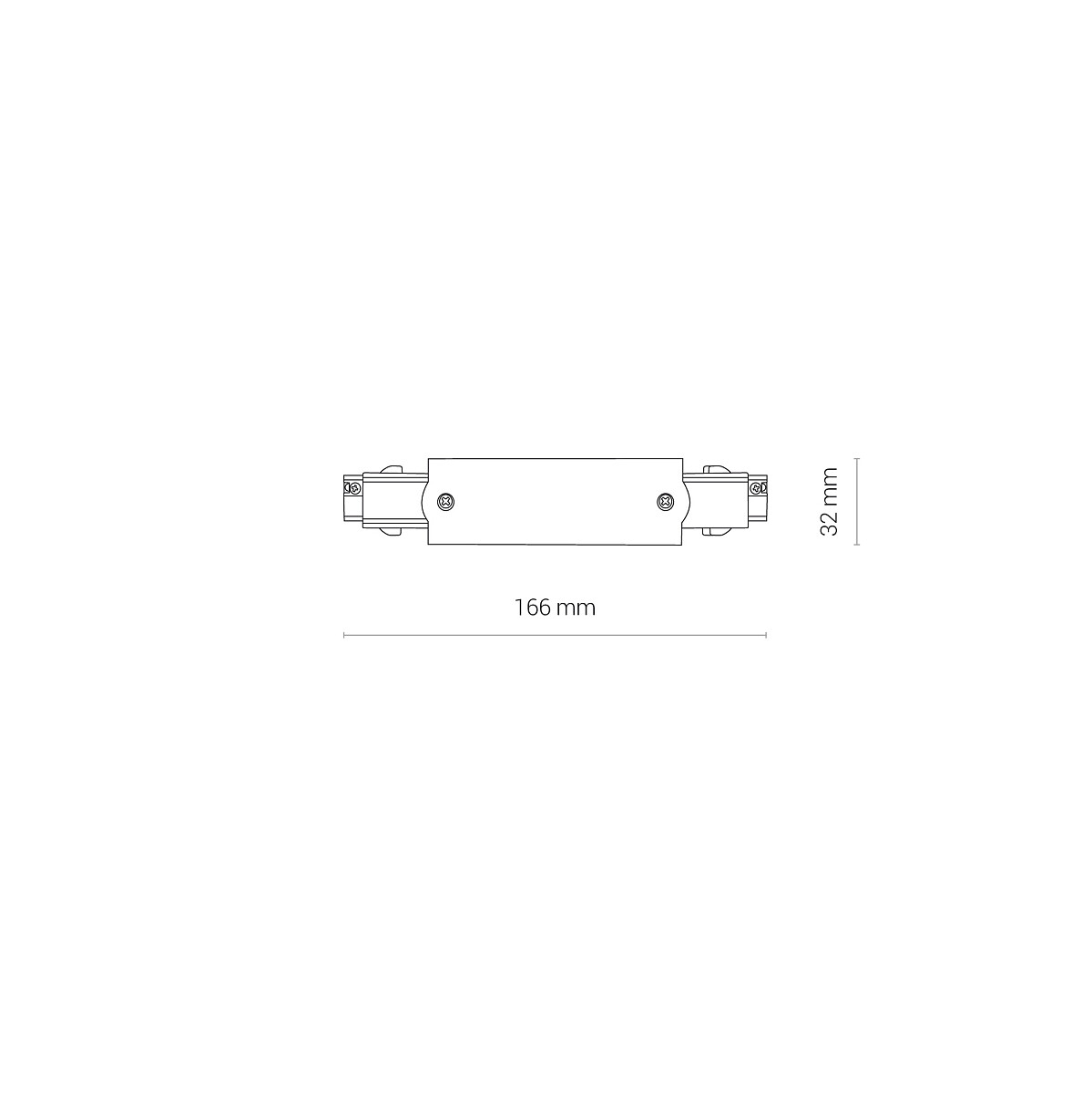 CTLS POWER STRAIGHT CONNECTOR white 8707 Nowodvorski Lighting