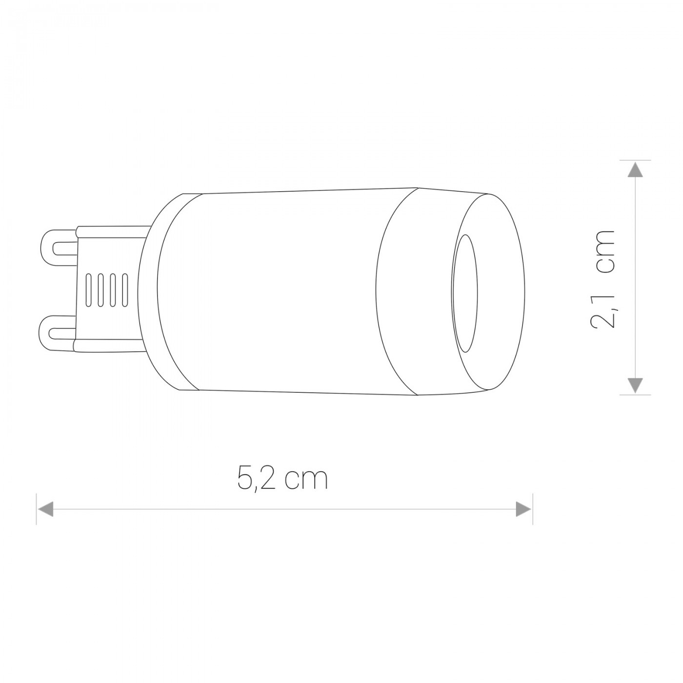 G9 LED BULB LENS 3W 3000K 9173 Nowodvorski Lighting