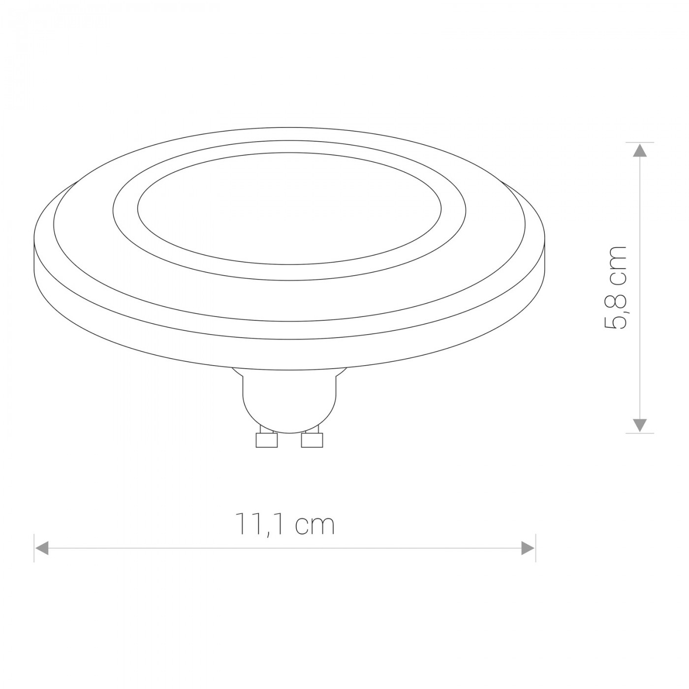 ES111 LED DIFFUSER black 4000K 9W 9211 Nowodvorski Lighting