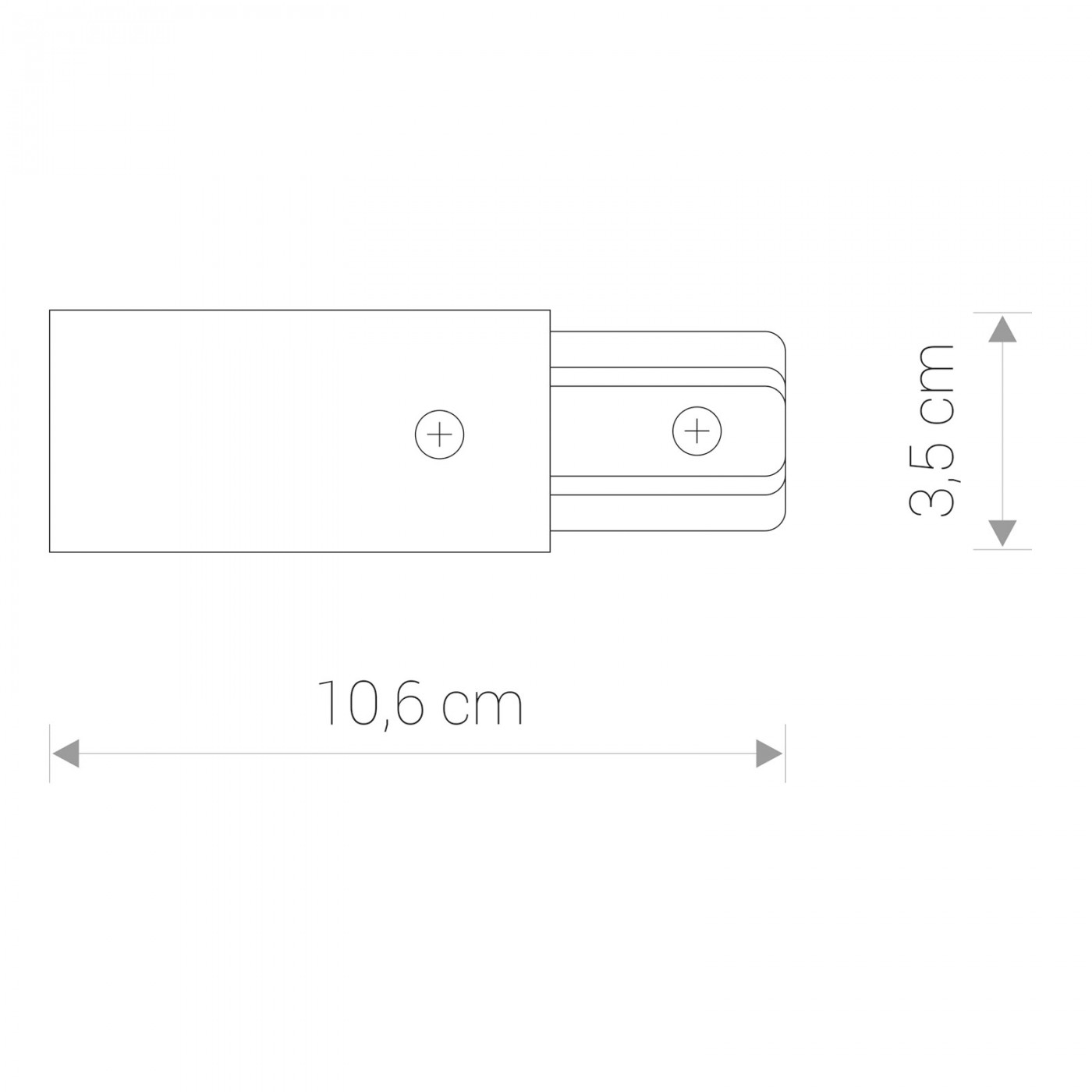 PROFILE POWER END CAP black 9463 Nowodvorski Lighting