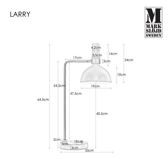 LARRY black  106973 Markslojd