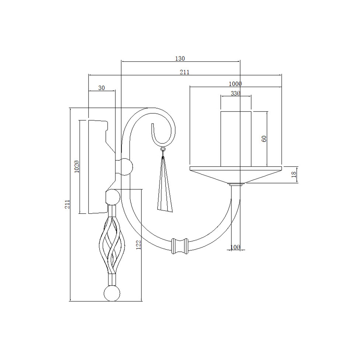 AEGEAN polished nickel AG1-POL-NICKEL Elstead Lighting