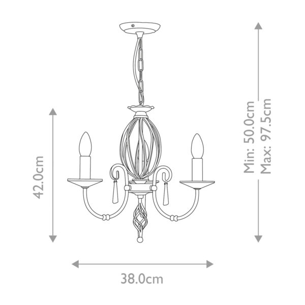 AEGEAN polished brass AG3-POL-BRASS Elstead Lighting