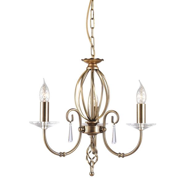 AEGEAN aged brass AG3-AGED-BRASS Elstead Lighting