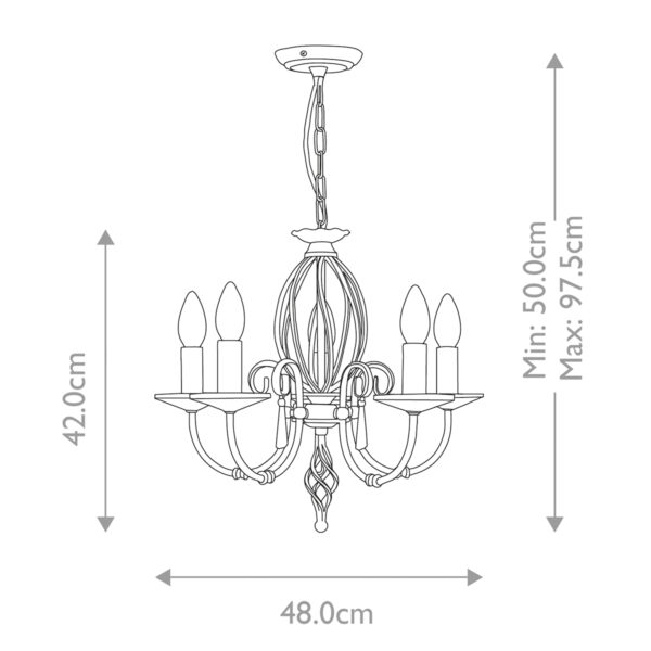 AEGEAN aged brass AG5-AGED-BRASS Elstead Lighting