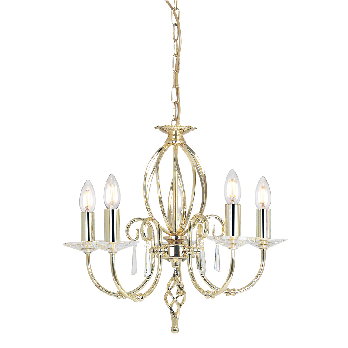 AEGEAN polished brass AG5-POL-BRASS Elstead Lighting