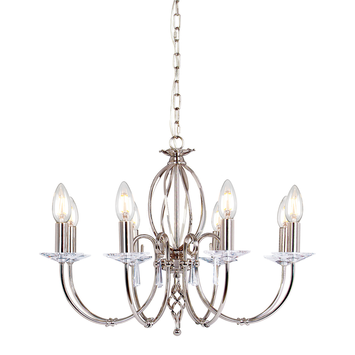 AEGEAN polished nickel AG8-POL-NICKEL Elstead Lighting