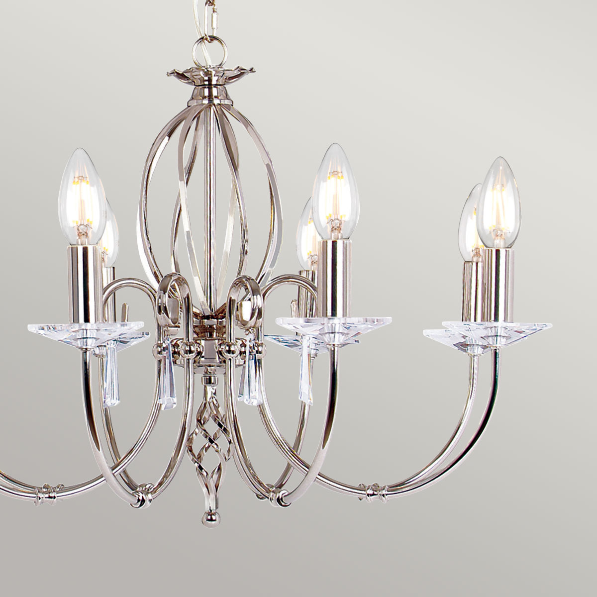 AEGEAN polished nickel AG8-POL-NICKEL Elstead Lighting