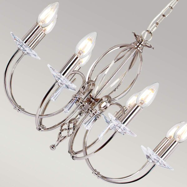 AEGEAN polished nickel AG8-POL-NICKEL Elstead Lighting