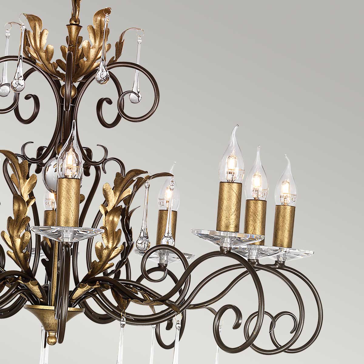 AMARILLI bronze and gold AML10-BRONZE Elstead Lighting