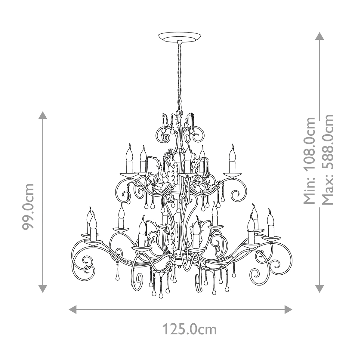 AMARILLI black and silver AML15-BLK-SILVER Elstead Lighting