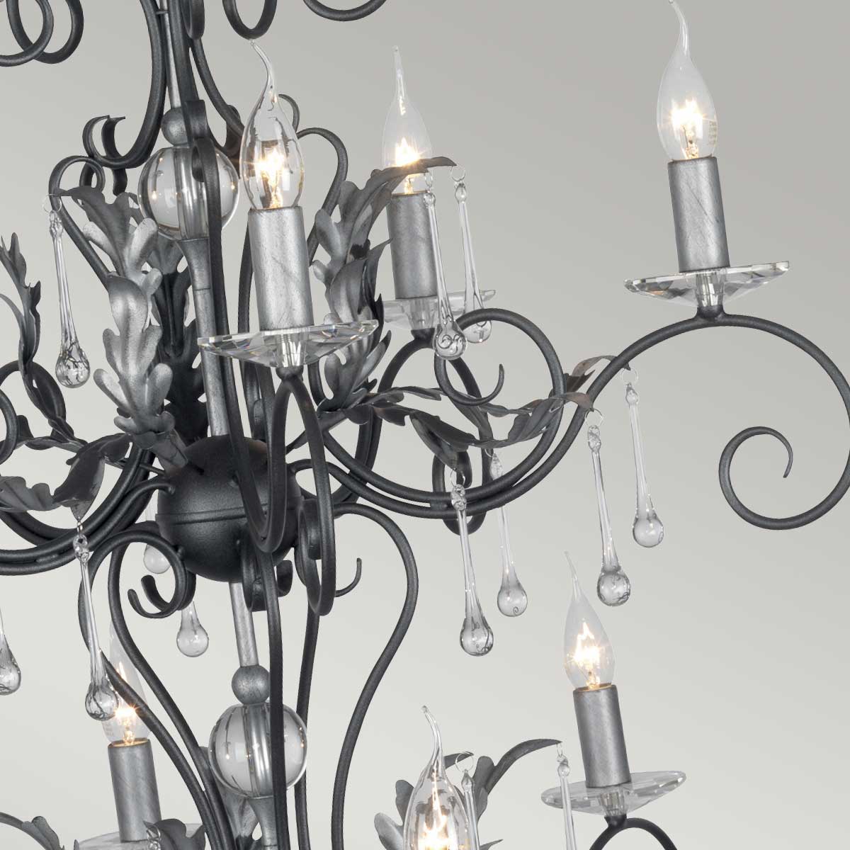 AMARILLI black and silver AML15-BLK-SILVER Elstead Lighting