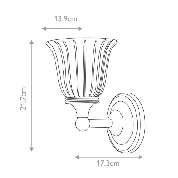 AUSTEN polished brass BATH-AUSTEN1-PB Elstead Lighting