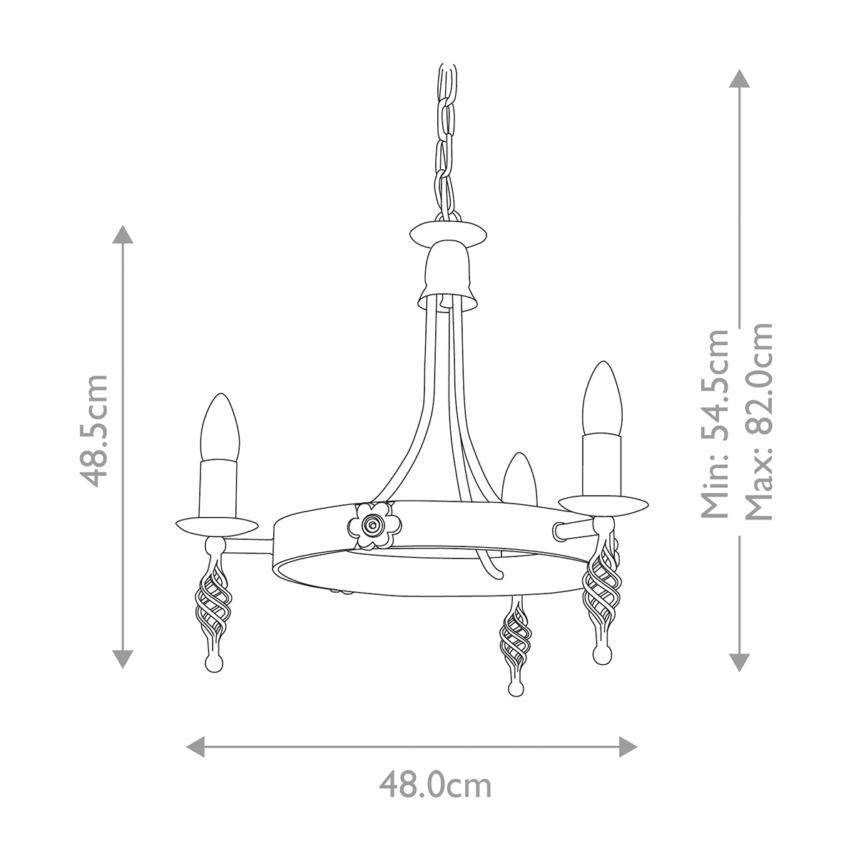 BELFRY black BY3-BLACK Elstead Lighting