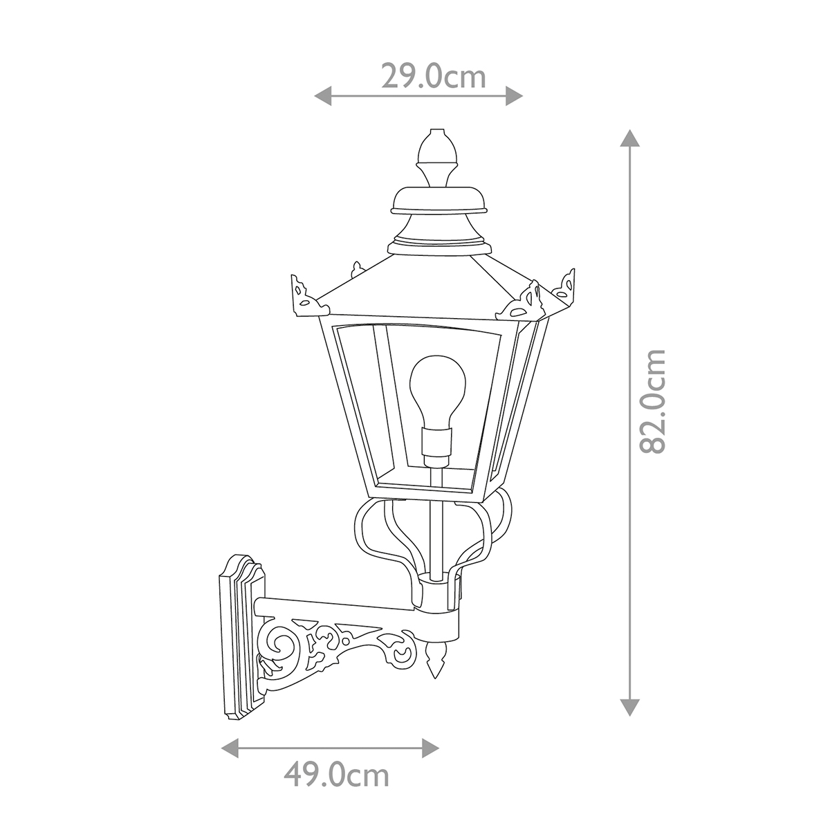 GRAMPIAN black GB1-BLACK Elstead Lighting