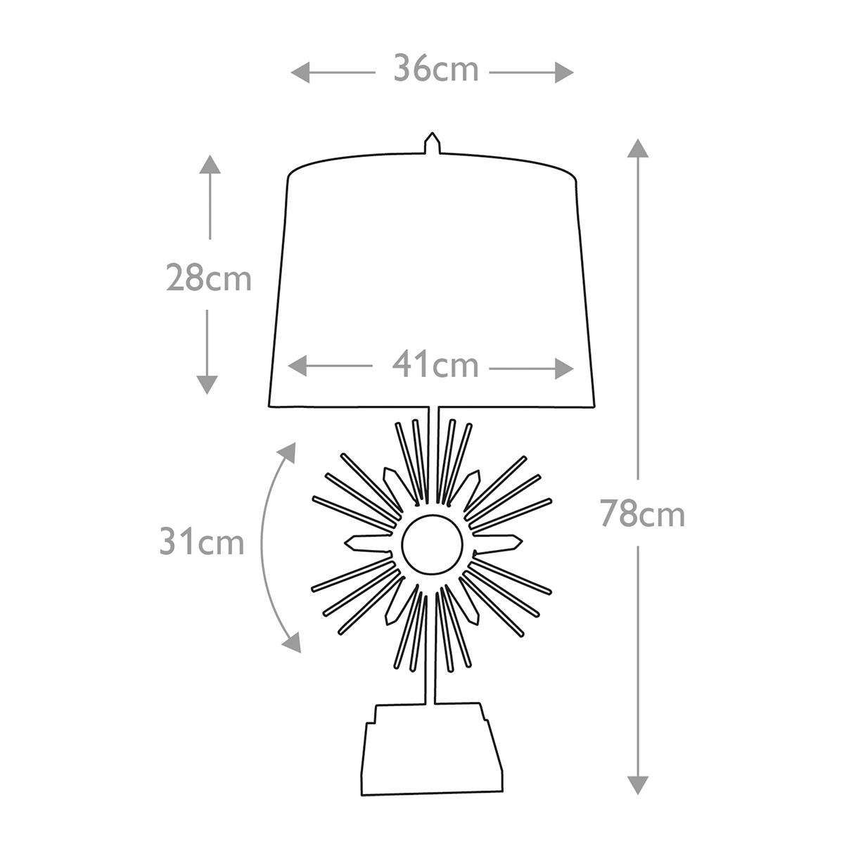 SUN KING GN-SUN-KING-TL Feiss