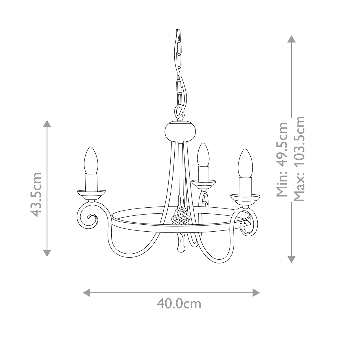 HARLECH black HR3A-BLACK Elstead Lighting