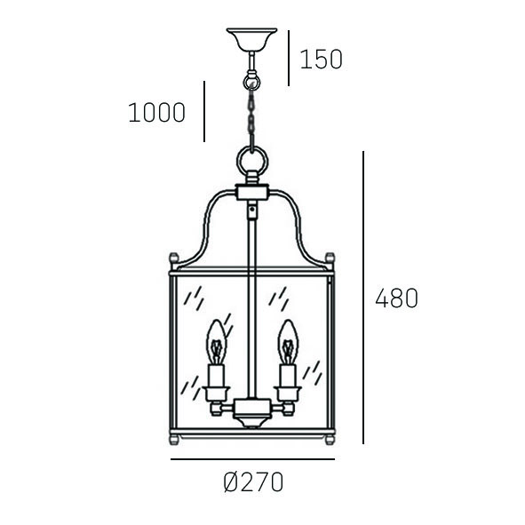 NEW YORK brass P04217BR Cosmo Light