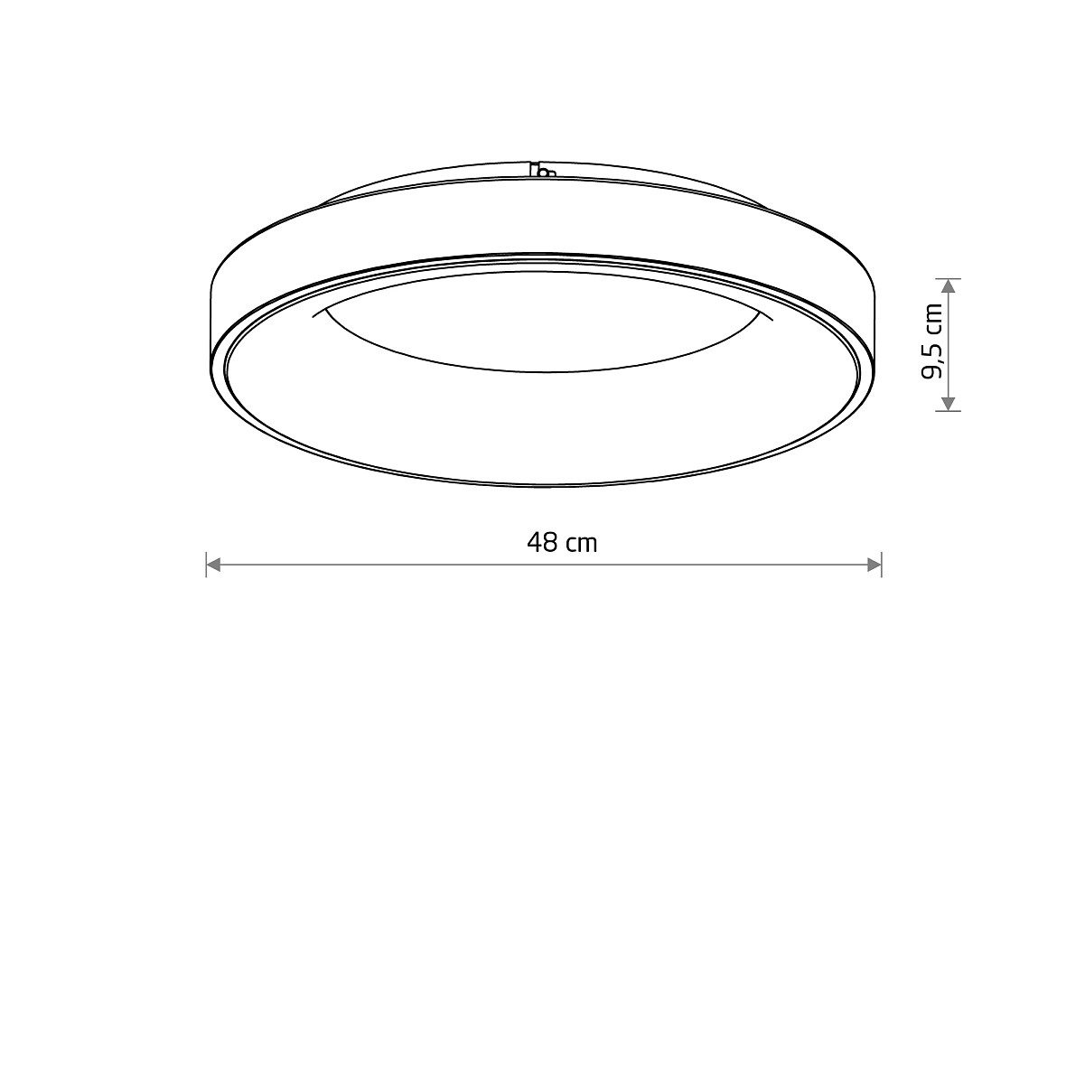 NIKKI ROUND LED white 48W 4000K 11204 Nowodvorski Lighting