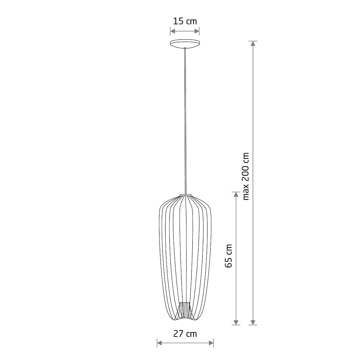 PUMPKIN umbra grey S 11243 Nowodvorski Lighting